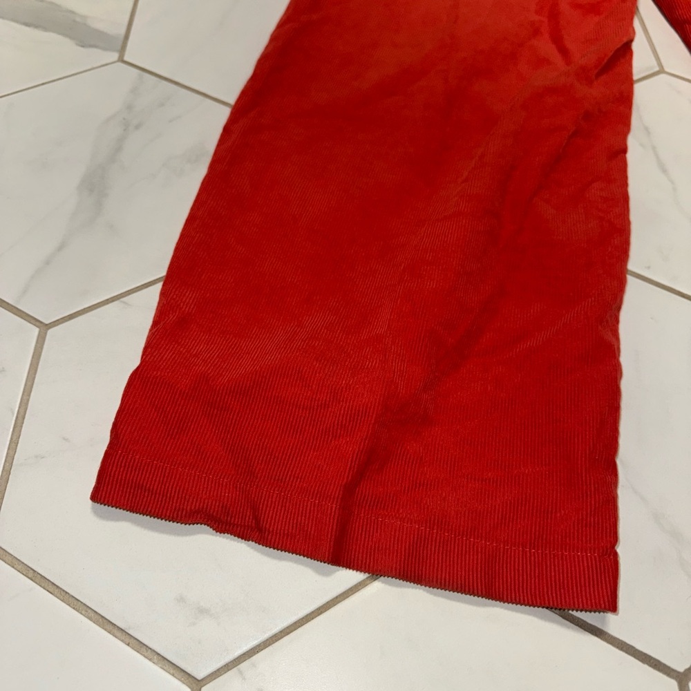 BDG Urban Outfitters‎ Grandpa 100% Cotton Red Corduroy Baggy Trouser Pant Size 0 - Picture 13 of 15